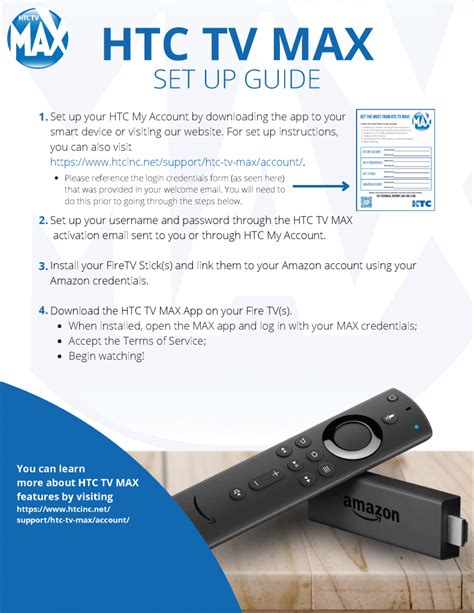 htc tv max user guide