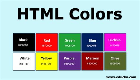 html background color code red