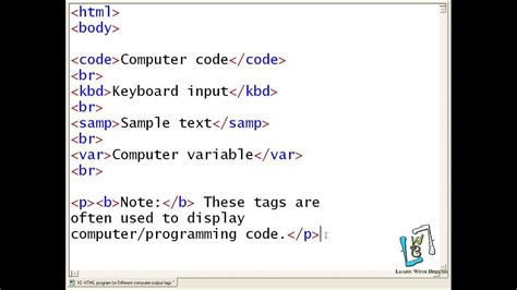 html basic programs examples with output