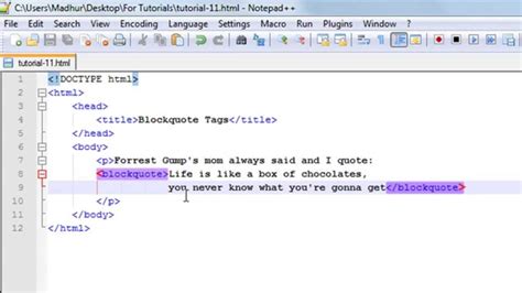 html blockquote with line