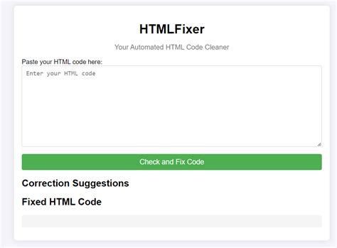 Html Code Fixer Online