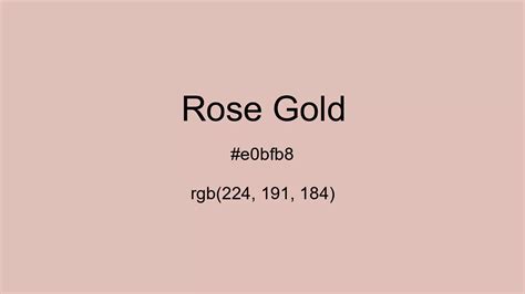 html color code for rose gold