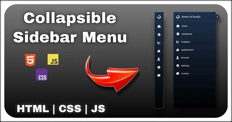 Html Css Collapsible Sidebar