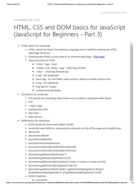 html css javascript basics pdf