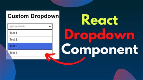Html Dropdown React