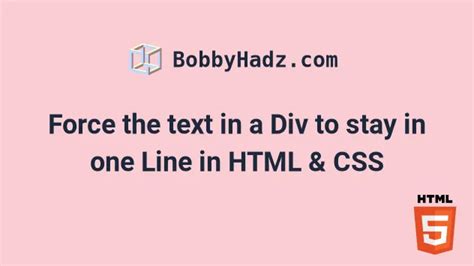 Html Force Line Break In Div