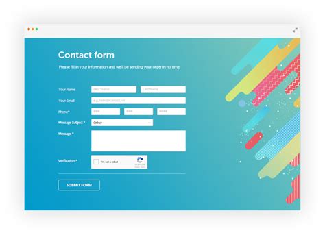 html form design examples with code free download