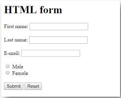 html form design examples with code w3schools