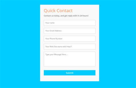 html form design examples with codepen