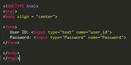 html form text box code