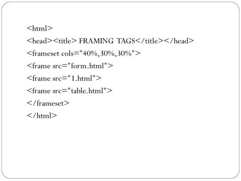 Html Frame Fixed Size