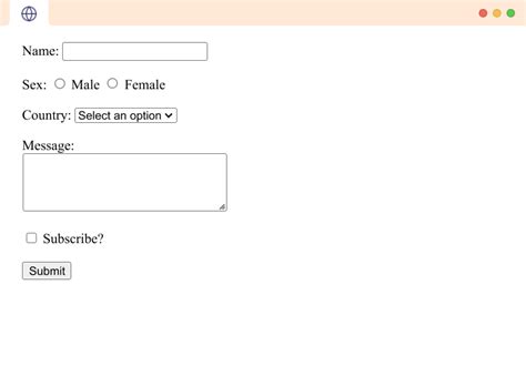 html input form example