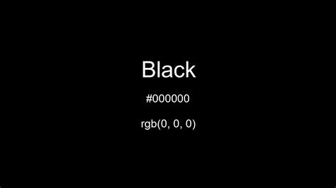 html light black color code