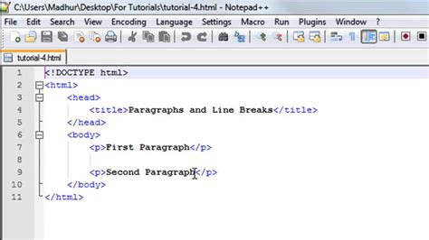 Html Line Break Paragraph