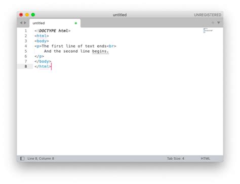 Html Line Break Syntax