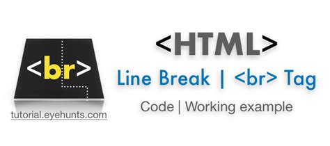 Html Line Break Tag Example