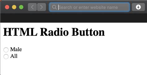 Html Make Radio Button Label Clickable