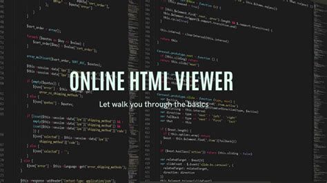 Html Online Viewer