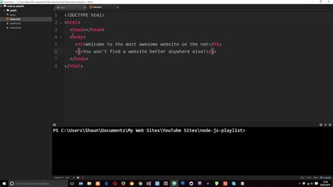 Html Page In Node Js