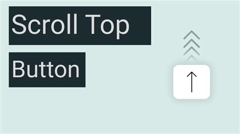 Html Scroll Up Button