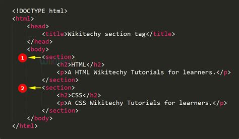 Html Tag Jump To Section