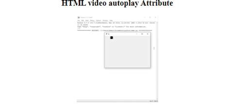 Html Video Autoplay