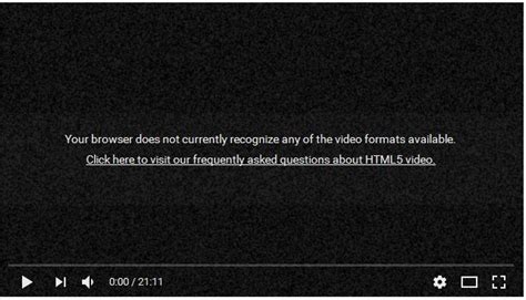 Fix the Error HTML5 Video File Not Found!