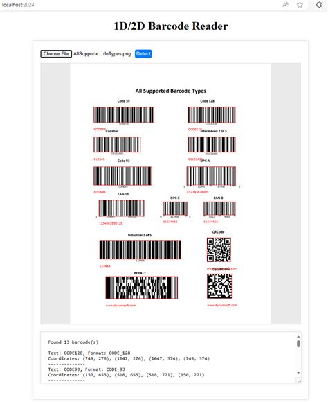 Html5 Barcode Reader Example