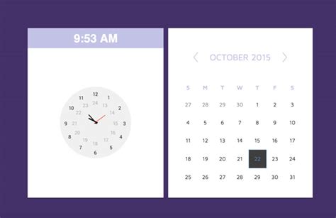 Html5 Clock Widget