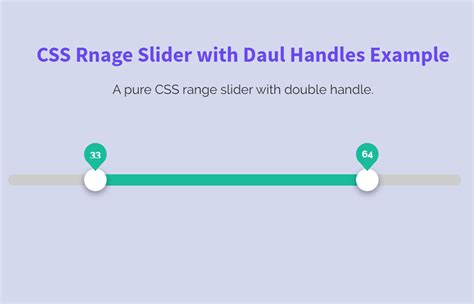 Html5 Range Slider With 2 Handles