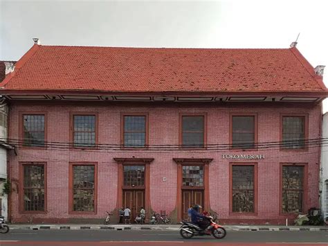 The Toko Merah, a Dutch colonial landmark in Jakarta Old Town, was