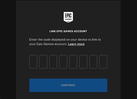https epic games activate account code