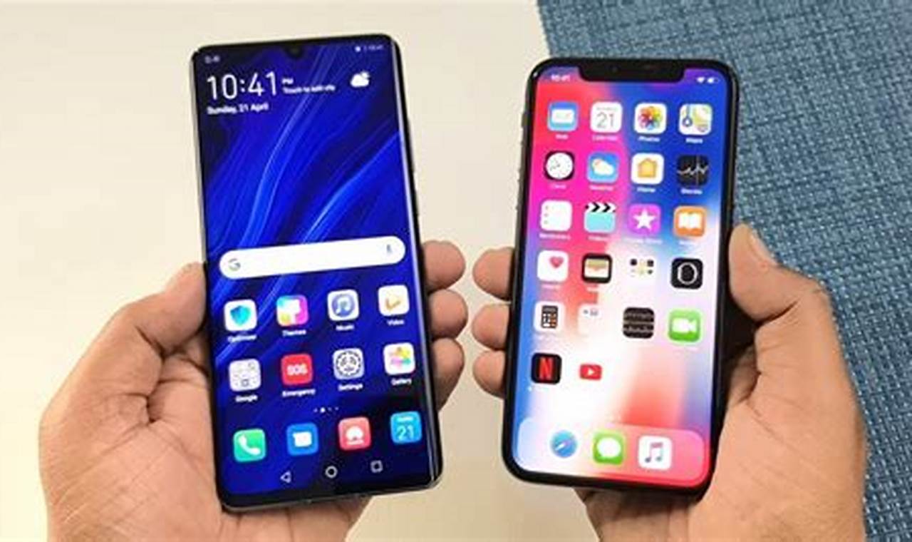 huawei p30 pro vs iphone x
