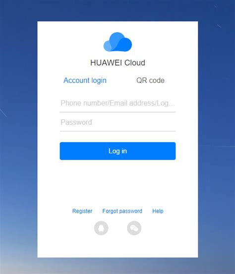 huawei mobile cloud login