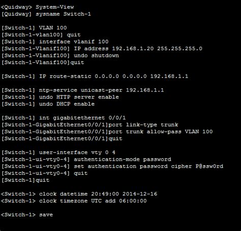 huawei router and switch configuration commands pdf