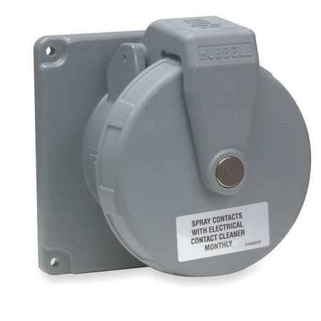 hubbell 100a pin and sleeve receptacle