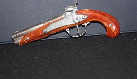 Hubley Flintlock Cap Gun Midget With Holster 1950's Toy USA
