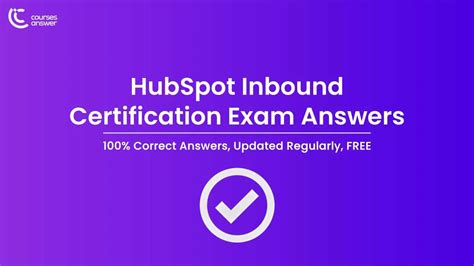 Hubspot Academy Inbound Certification Answers