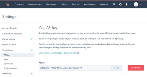 Hubspot Api Key