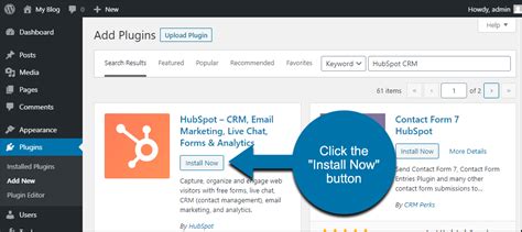HubSpot CRM Free Installation