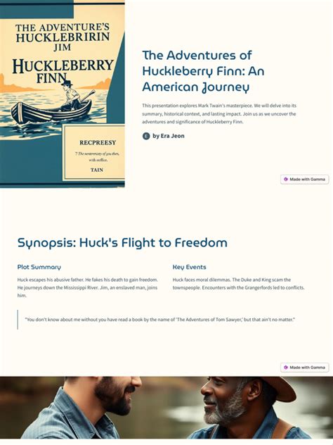 Huckleberry Finn Impact