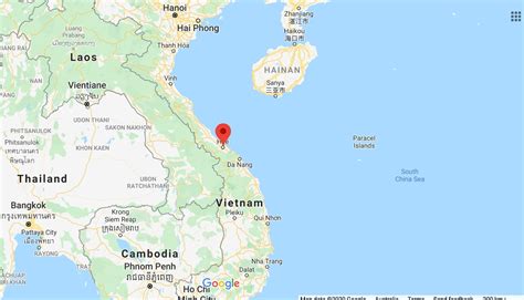 hue vietnam on map