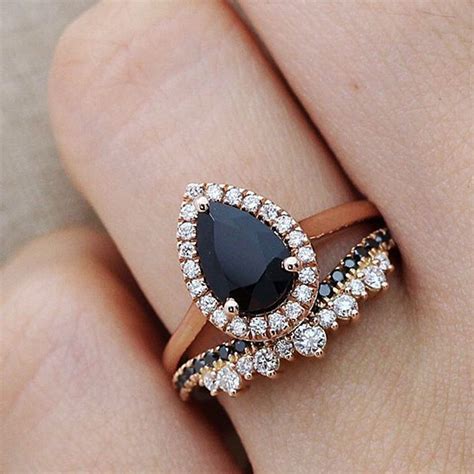 huge black diamond engagement rings