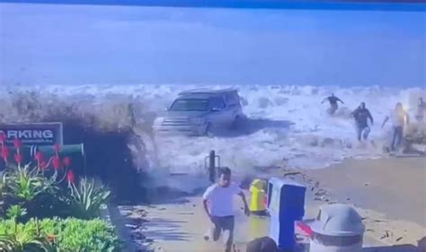 huge waves hit california