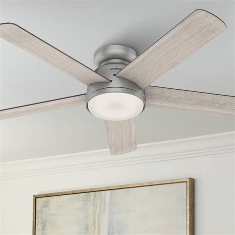 Hugger Flush Mount Ceiling Fans With Lights