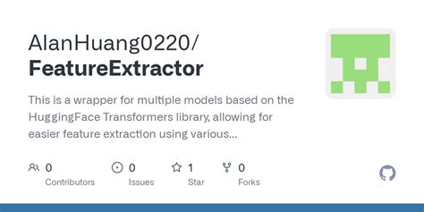 Huggingface Transformers Feature Extraction