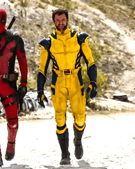hugh jackman in yellow wolverine costume