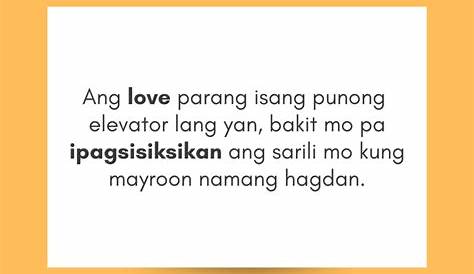 Love Quotes Hugot Lines Love English / Ilocano Love Quotes With English