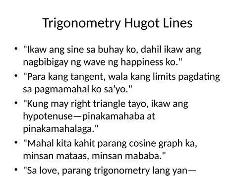 √ Crush Math Hugot Lines