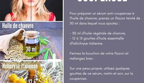 Huile De Chanvre Couperose Utilisation Bio Et Francaise 50 Ml Apaisante Rougeurs